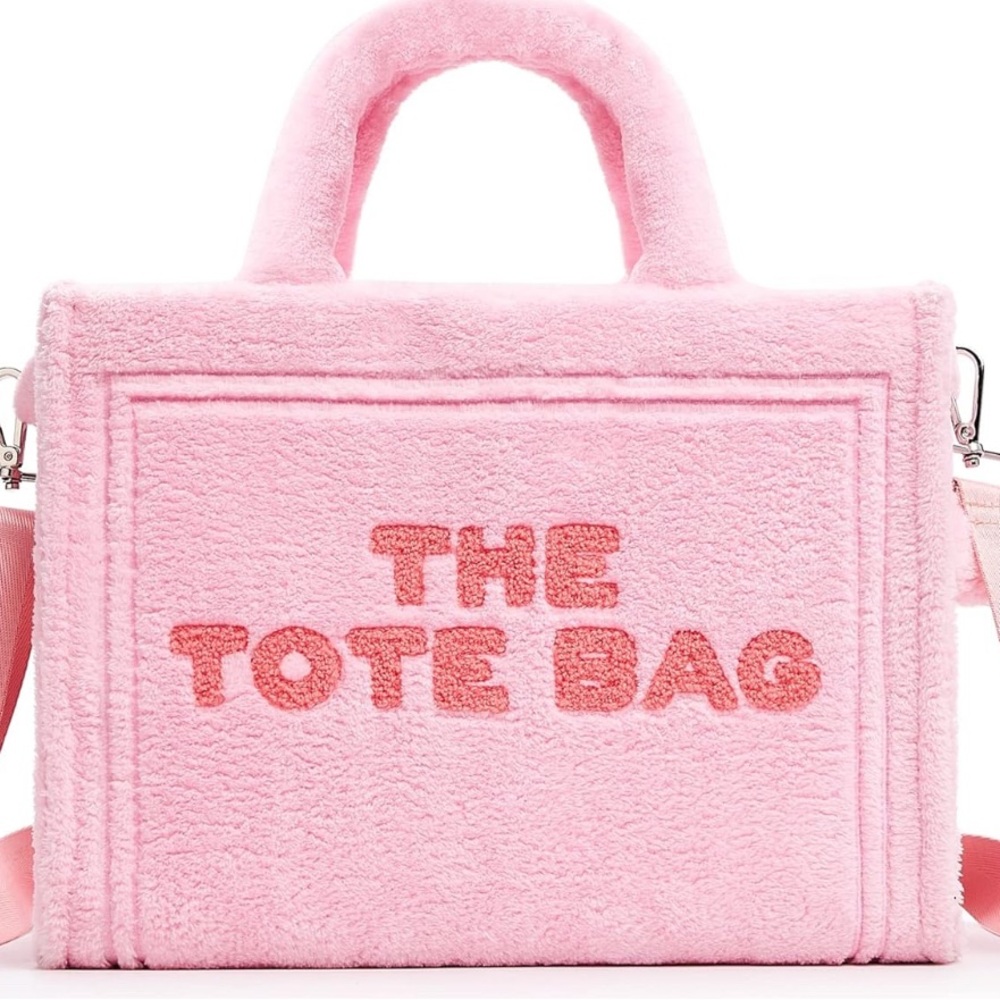 Tote bag the Pink Faux Fur Tote Bag The Tote Bag print no brand new 🆕 fuzzy fur